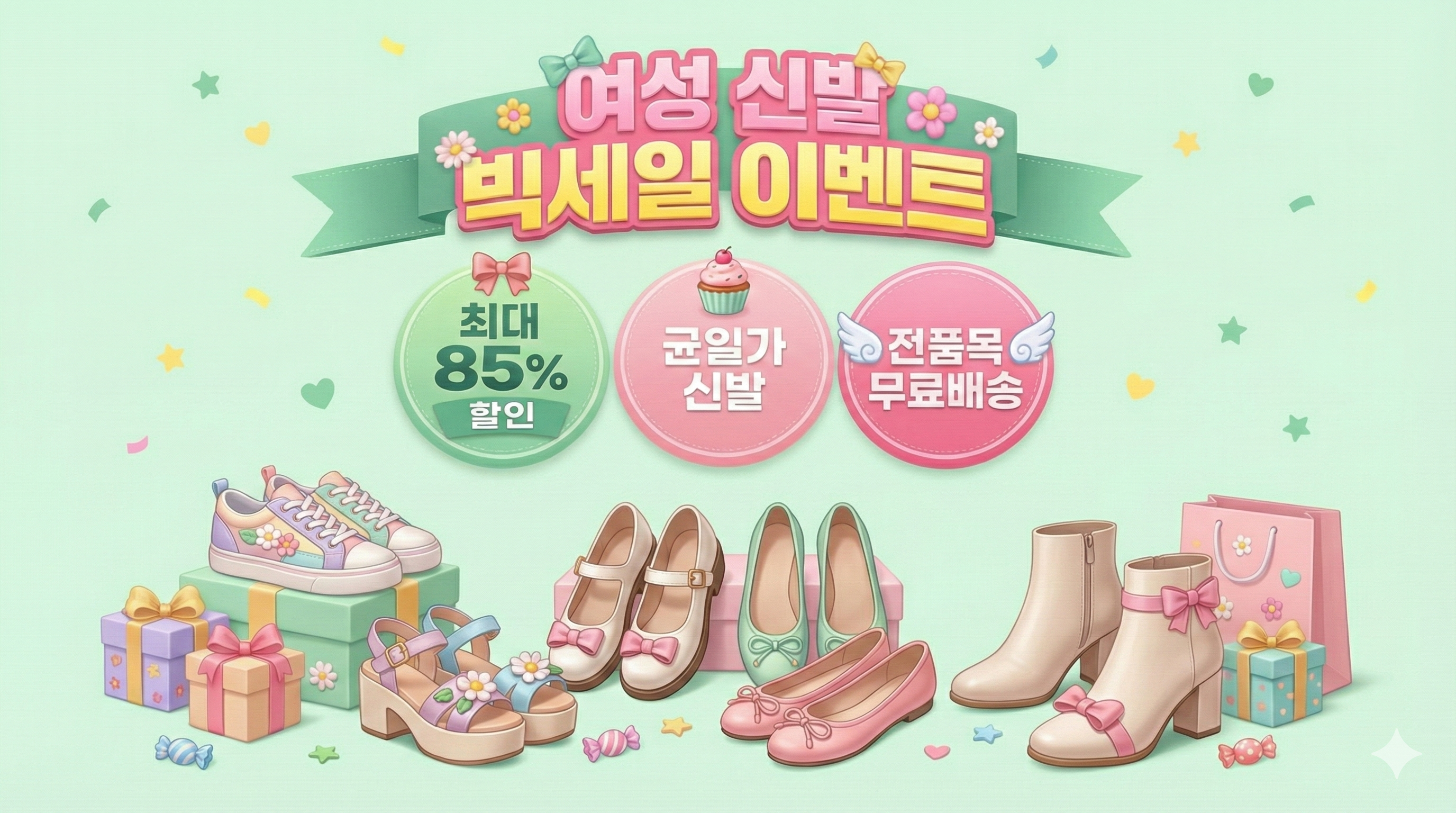 여성 신발 이벤트