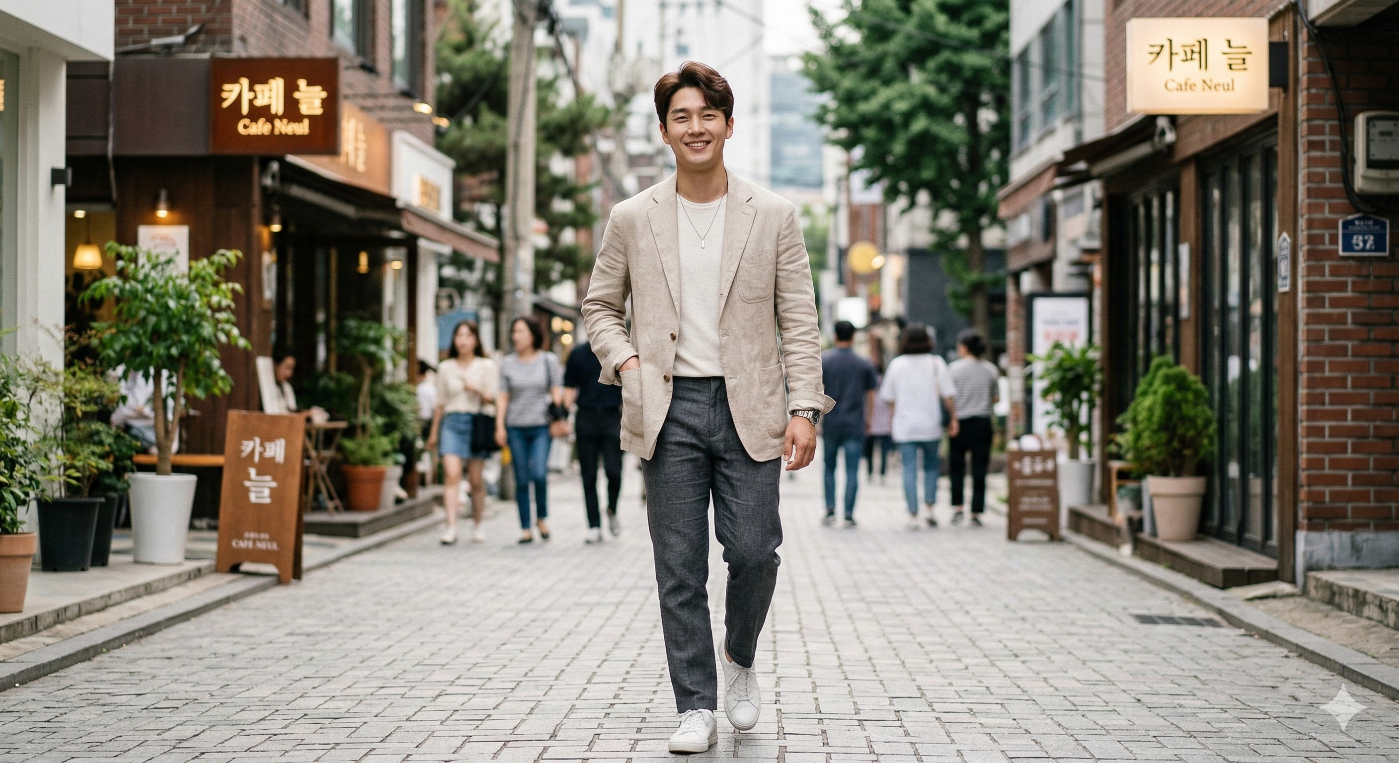 캐주얼 린넨 자켓