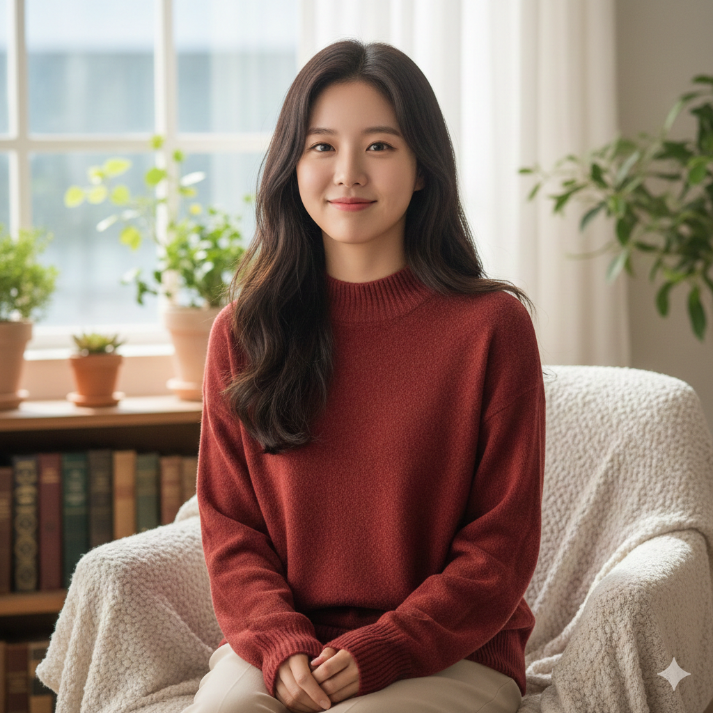 베이직 벨벳 니트