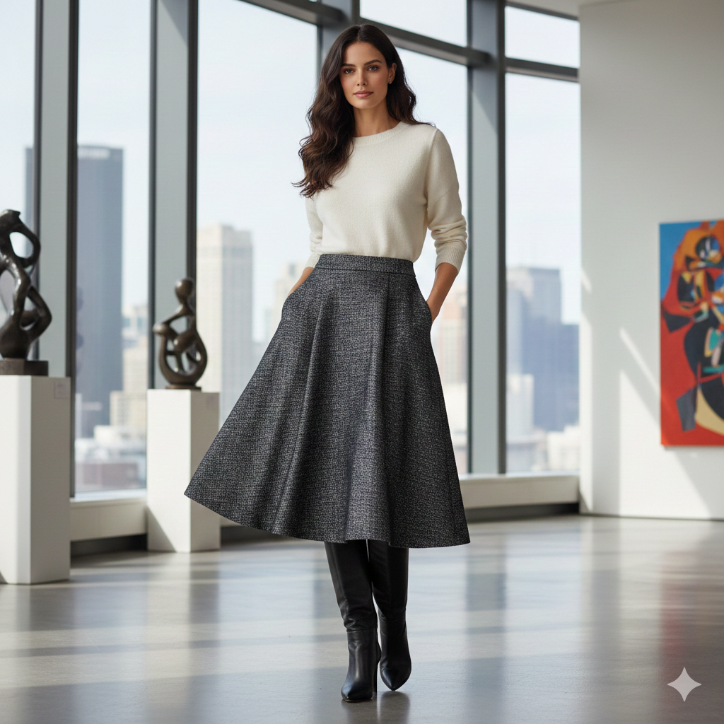 럭셔리 여성 스커트