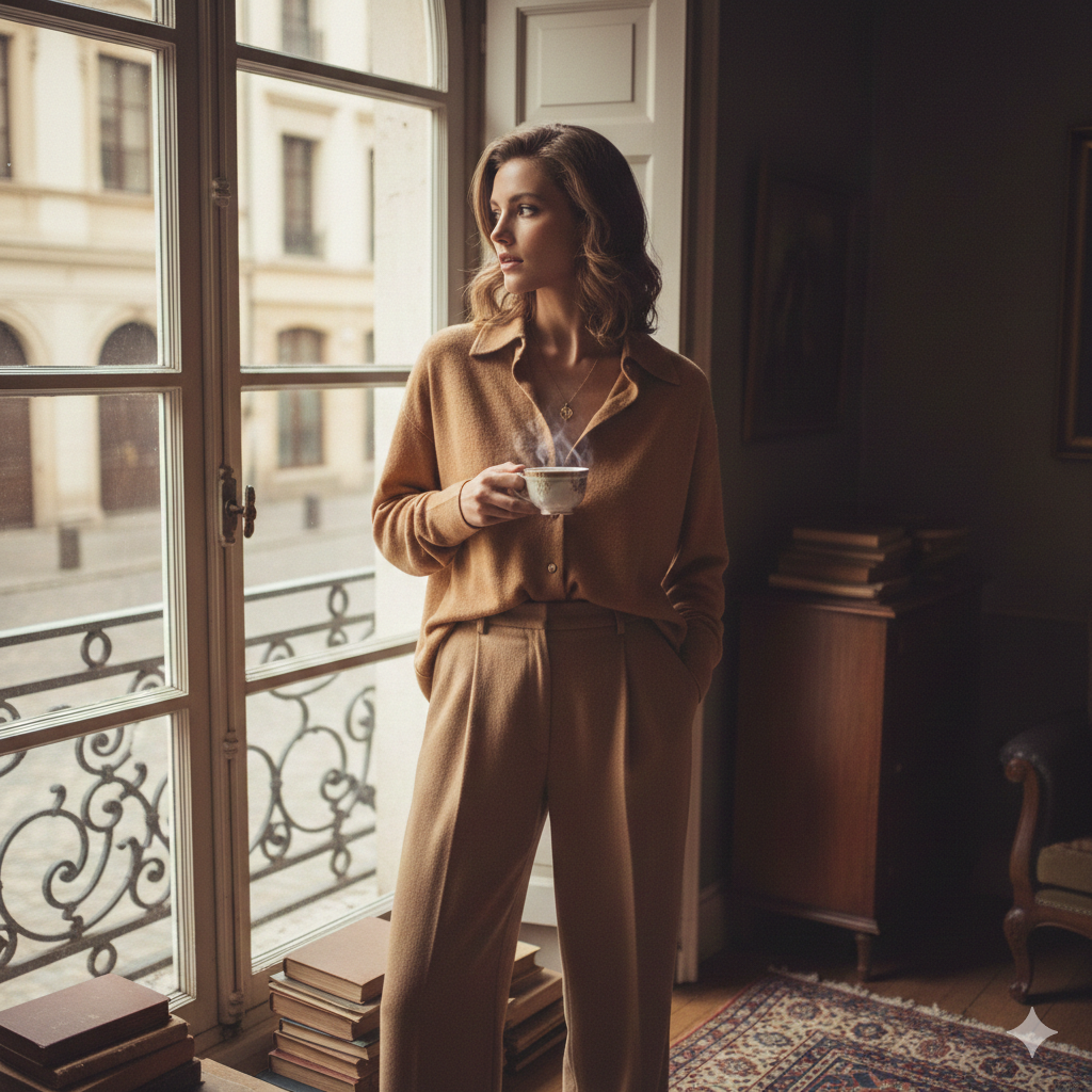 빈티지 캐시미어 셔츠